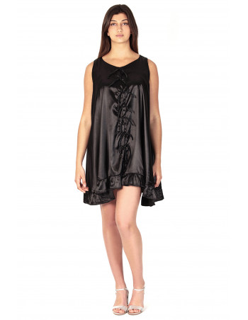 Bow button dress by Zumi Atelier