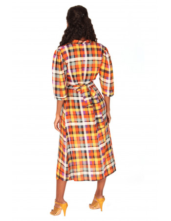 Vestido cuadros camisero by Zumi Atelier 2