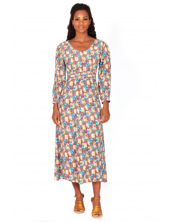 Vestido en seda italiana by Zumi Atelier