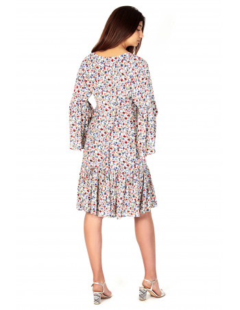 Vestido flores fondo blanco by Zumi Atelier 2